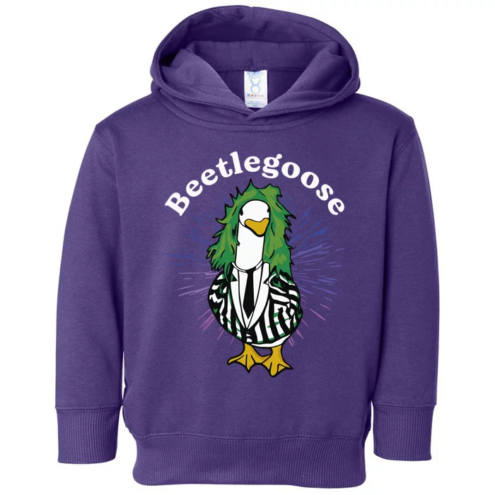 Beetlegoose Funny Silly Goose Spooky Design Funny Goose Costume Music Characters Toddler Hoodie