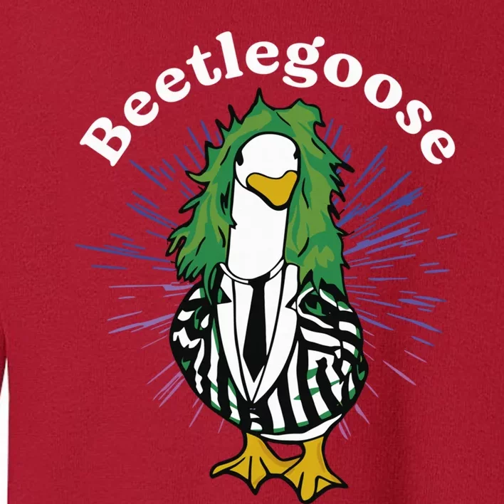 Beetlegoose Funny Silly Goose Spooky Design Funny Goose Costume Music Characters Toddler Sweatshirt