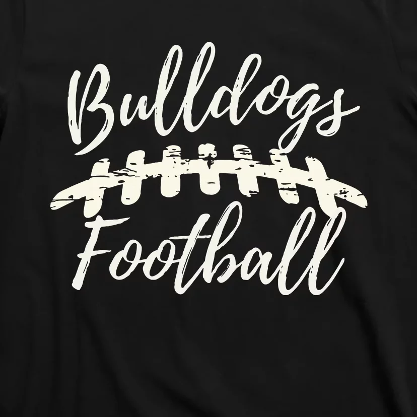 Bulldogs Football School Spirit Team Mascot Game Day Night T-Shirt