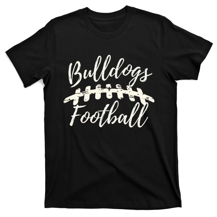 Bulldogs Football School Spirit Team Mascot Game Day Night T-Shirt