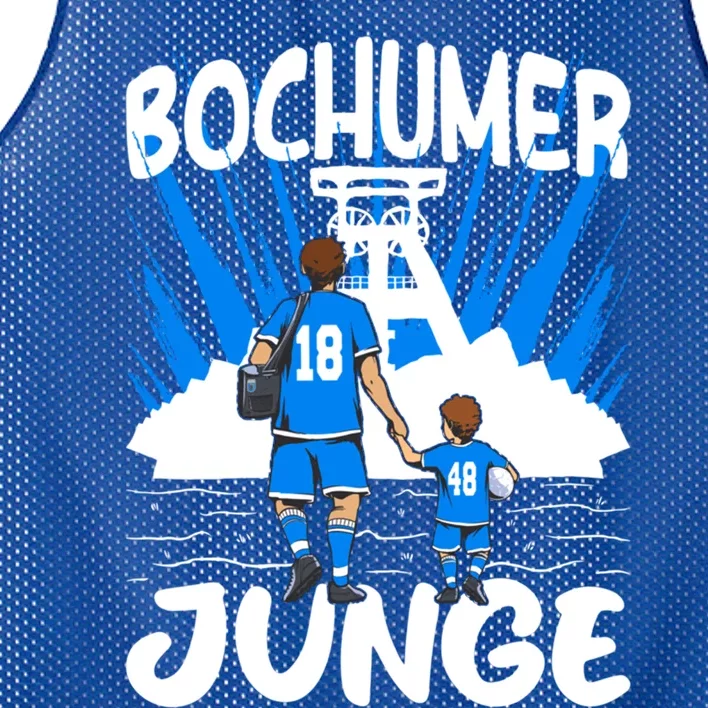 Bochumer Father Son Football Design Great Gift Mesh Reversible Basketball Jersey Tank