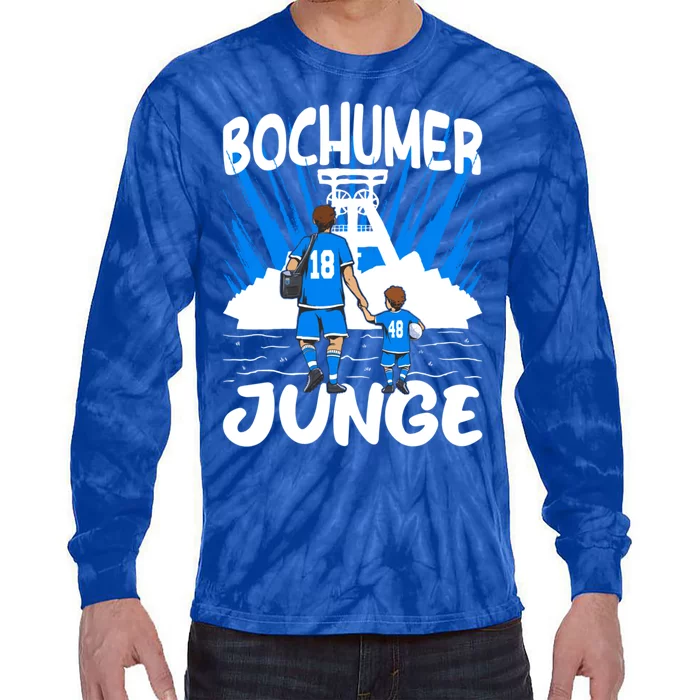 Bochumer Father Son Football Design Great Gift Tie-Dye Long Sleeve Shirt