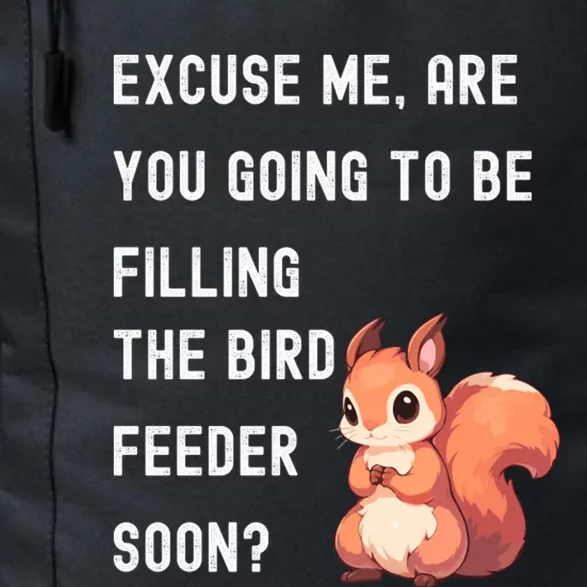 Bird Feeder Squirrel Winter Daily Commute Backpack