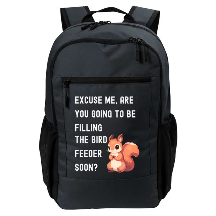 Bird Feeder Squirrel Winter Daily Commute Backpack