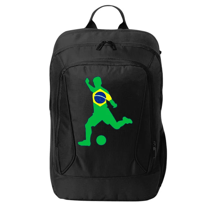 Brazil Flag Soccer Jersey Brasil Futbol City Backpack