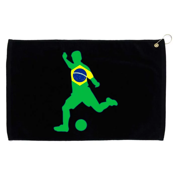 Brazil Flag Soccer Jersey Brasil Futbol Grommeted Golf Towel