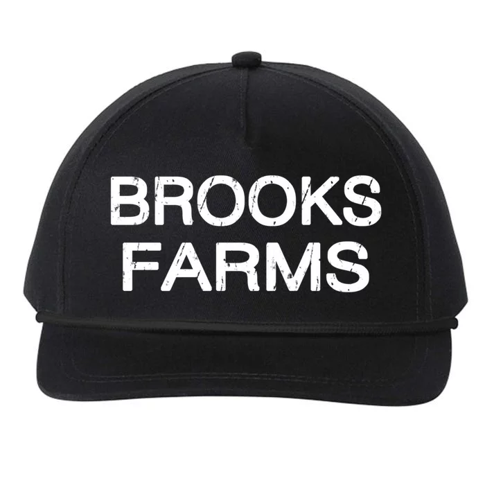 Brooks Farms Squad Family Reunion Last Name Team Gift Snapback Five-Panel Rope Hat