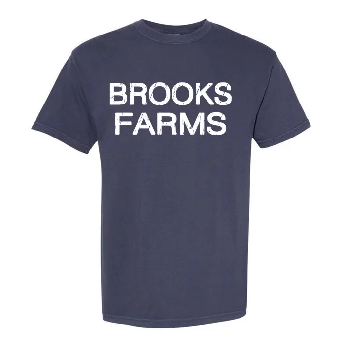 Brooks Farms Squad Family Reunion Last Name Team Gift Garment-Dyed Heavyweight T-Shirt