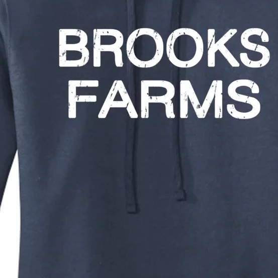 Brooks Farms Squad Family Reunion Last Name Team Gift Women's Pullover Hoodie