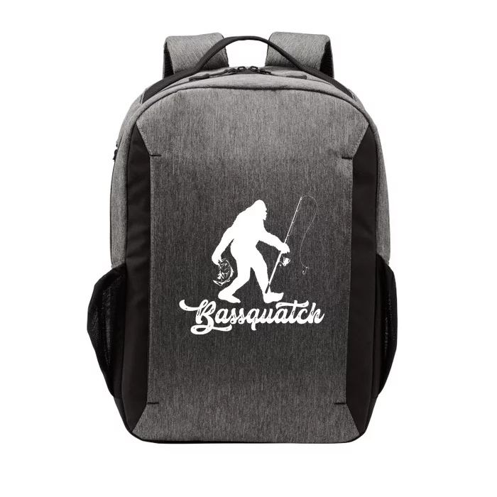 BassSquatch Funny Sasquatch Bass Fisherman Fishing Nature Vector Backpack