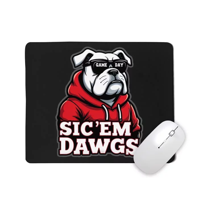 Bulldogs Football Spirit Game Day Vintage Retro Sports Lover Gift Mousepad