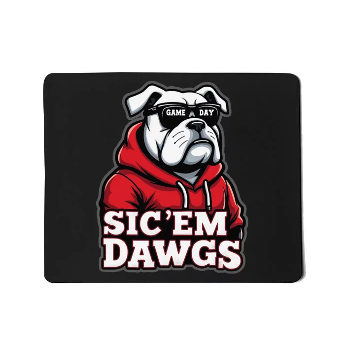 Bulldogs Football Spirit Game Day Vintage Retro Sports Lover Gift Mousepad