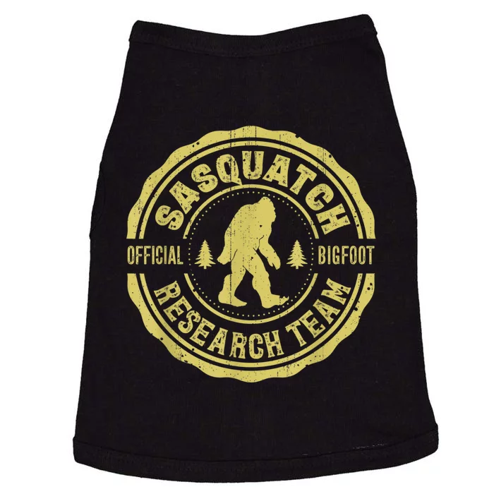 Bigfoot Finding Sasquatch Research Team Men Retro Vintage Doggie Tank