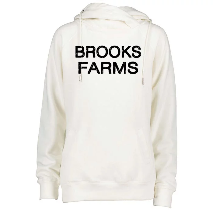 Brooks Farms Squad Family Reunion Last Name Team Great Gift Womens Funnel Neck Pullover Hood