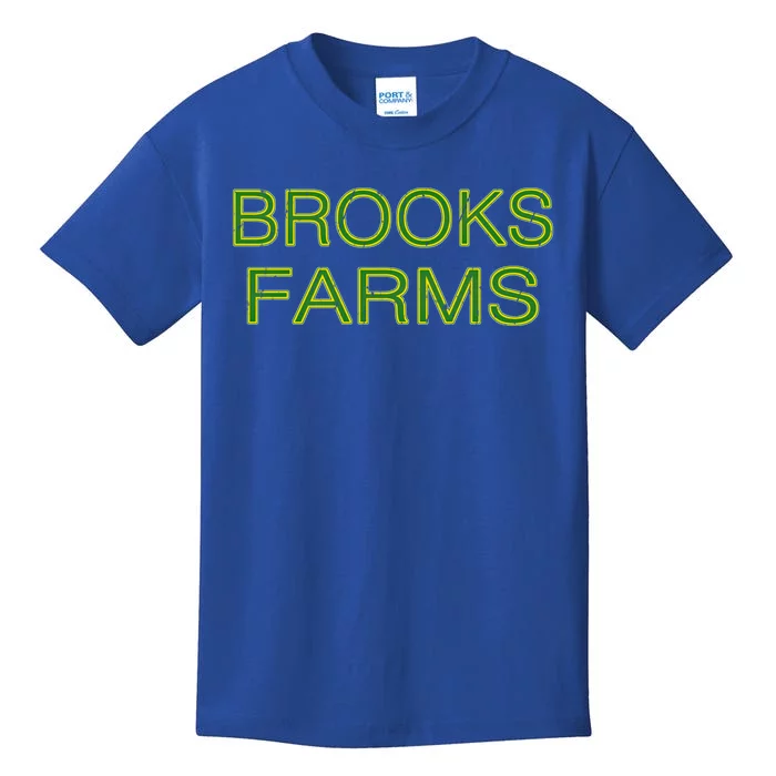 Brooks Farms Squad Family Reunion Last Name Team Gift Kids T-Shirt