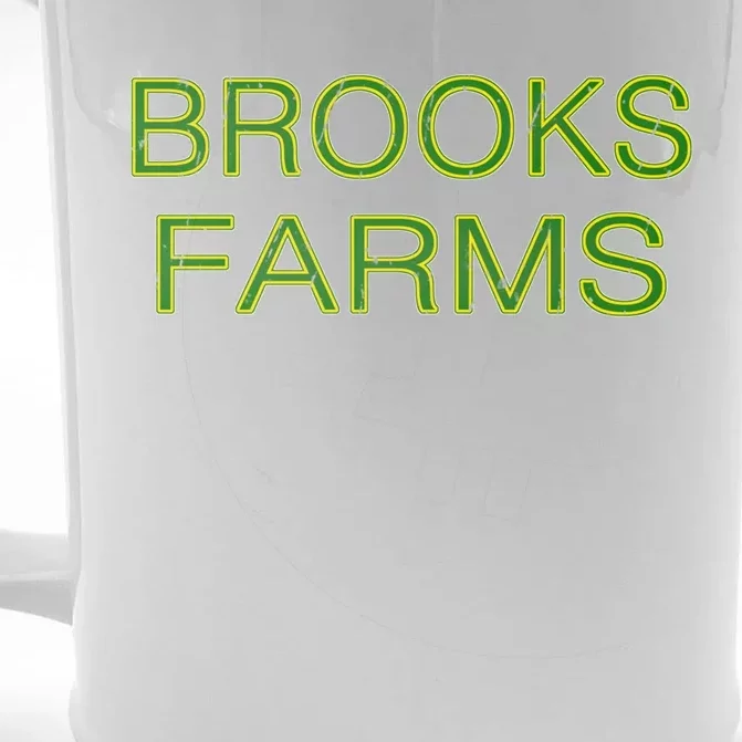 Brooks Farms Squad Family Reunion Last Name Team Gift Front & Back Beer Stein