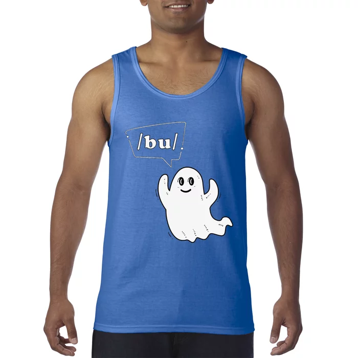 Boo Funny Slpa Halloween Slp Speech Therapy Ipa Pathology Tank Top