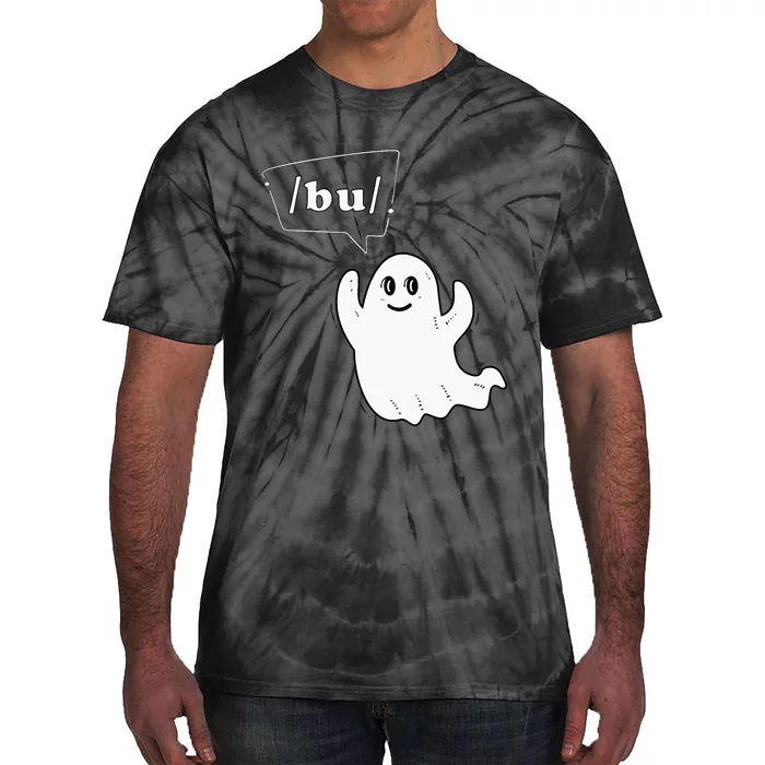 Boo Funny Slpa Halloween Slp Speech Therapy Ipa Pathology Tie-Dye T-Shirt