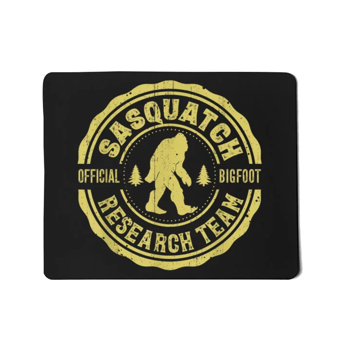 Bigfoot Finding Sasquatch Research Team Men Retro Vintage Mousepad