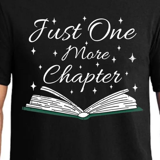 Bookaholic Funny Saying About Books Just One More Chapter Gift Pajama Set