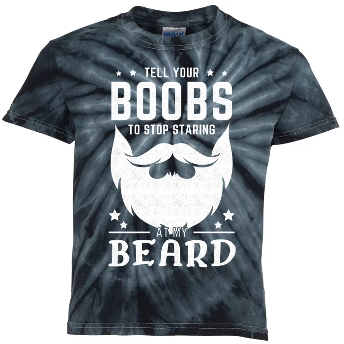 Beard Funny Saying Bearded Dirty Gift Idea Kids Tie-Dye T-Shirt