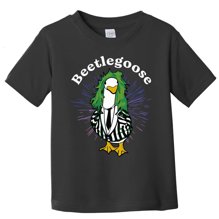 Beetlegoose Funny Silly Goose Spooky Design Toddler T-Shirt