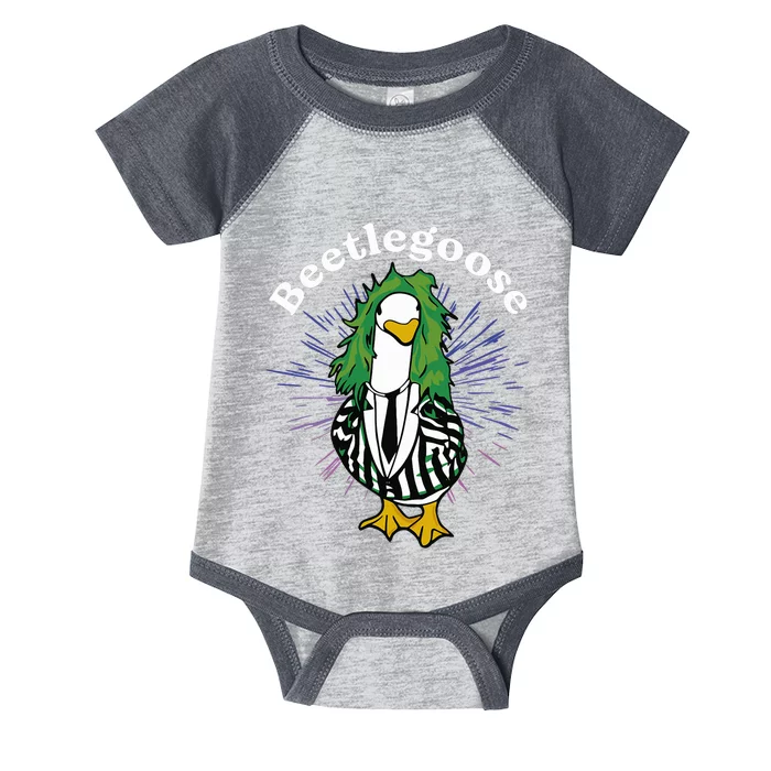 Beetlegoose Funny Silly Goose Spooky Design Infant Baby Jersey Bodysuit