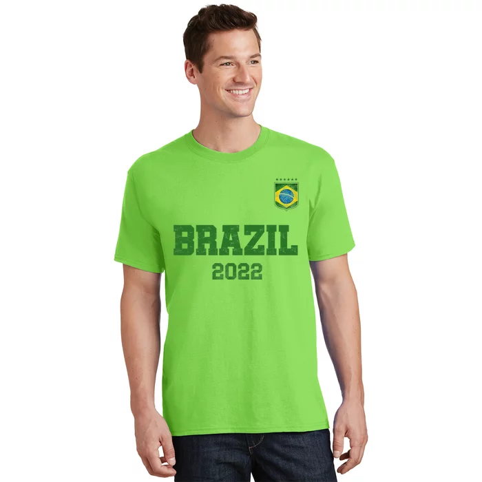 Brazil Flag Soccer Player Jersey Support Brazil T-Shirt