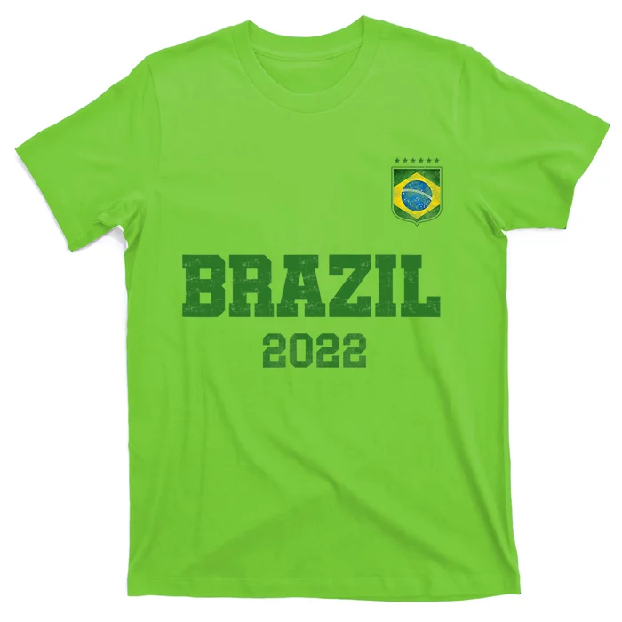 Brazil Flag Soccer Player Jersey Support Brazil T-Shirt