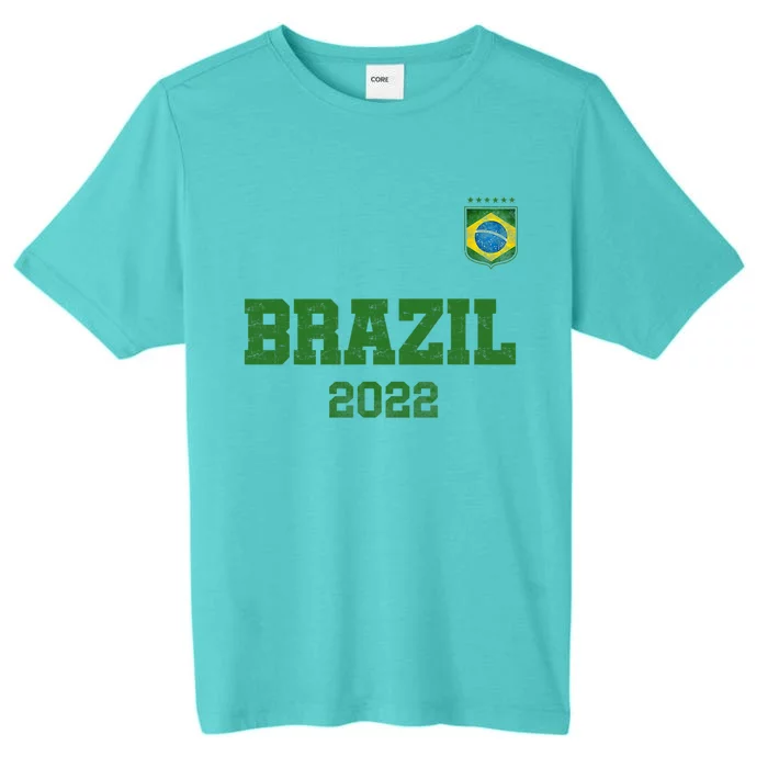 Brazil Flag Soccer Player Jersey Support Brazil ChromaSoft Performance T-Shirt