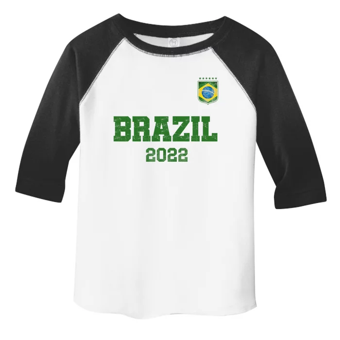 Brazil Flag Soccer Player Jersey Support Brazil Toddler Fine Jersey T-Shirt