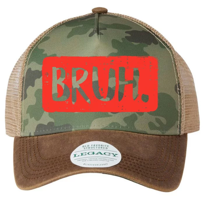 Bruh Funny Saying Meme Bro Mom Slang Legacy Tie Dye Trucker Hat