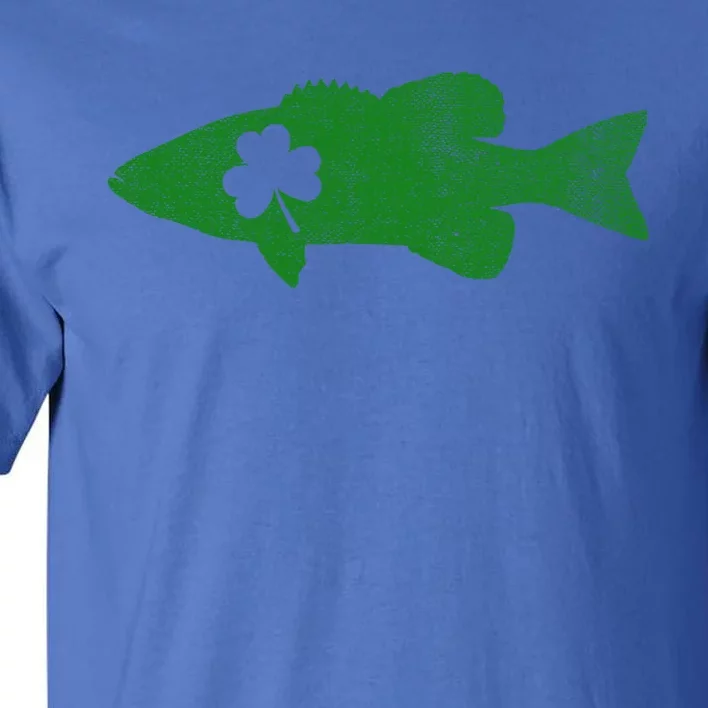 Bass Fishing St Patrick's Day Shamrock Fisher Dog Gift Meaningful Gift Tall T-Shirt