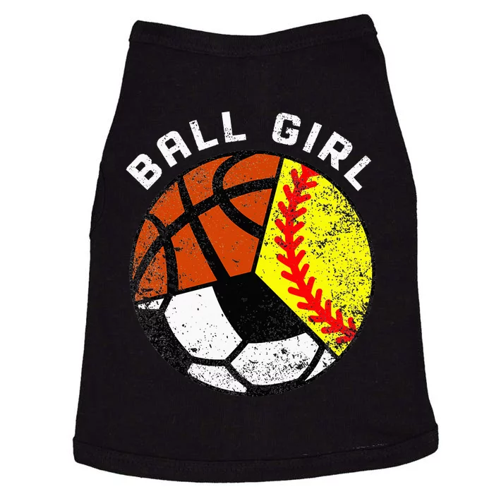 Ball Funny Softball Soccer Basketball Player Doggie Tank