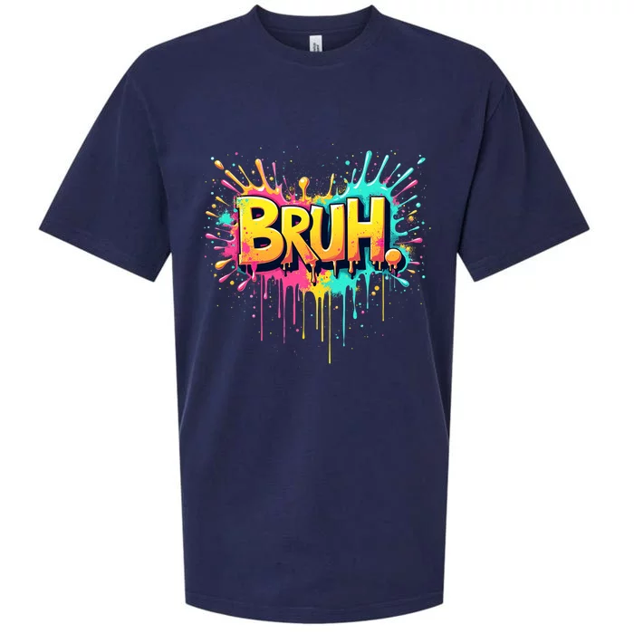 Bruh Funny Saying Meme Bro Sueded Cloud Jersey T-Shirt