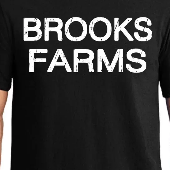 Brooks Farms Squad Family Reunion Last Name Team Gift Pajama Set