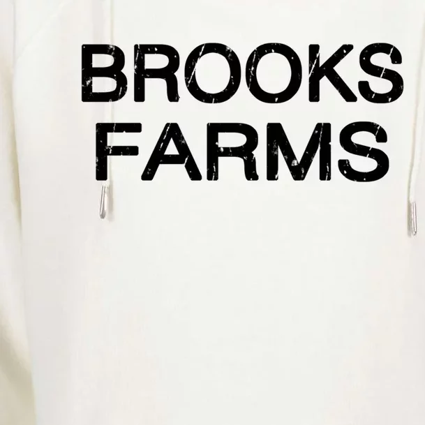 Brooks Farms Squad Family Reunion Last Name Team Gift Womens Funnel Neck Pullover Hood