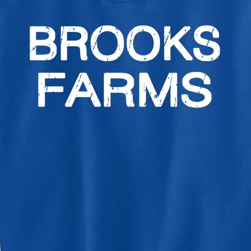 Brooks Farms Squad Family Reunion Last Name Team Gift Kids Sweatshirt