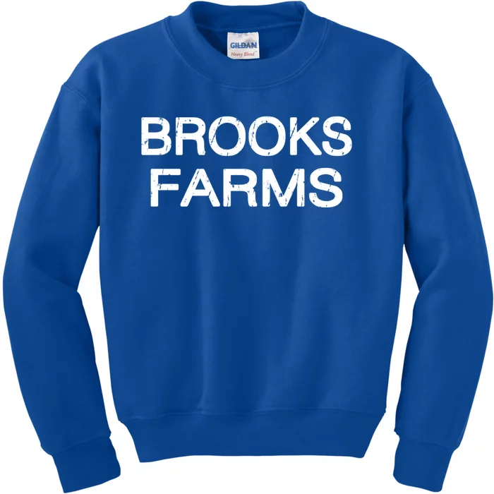 Brooks Farms Squad Family Reunion Last Name Team Gift Kids Sweatshirt