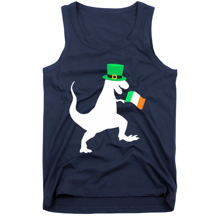 Boy Funny Saint Patricks Day Dinosaur TRex for Tank Top