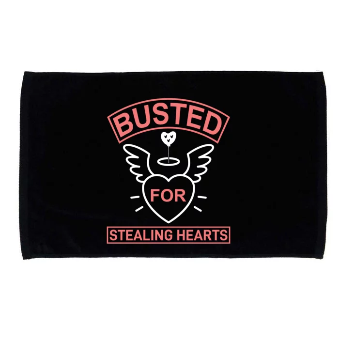 Busted For Stealing Hearts Microfiber Hand Towel