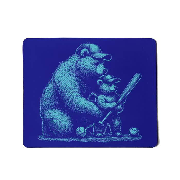 Baseball Funny Sport Baseball Vibes Papa Bear Great Gift Mousepad