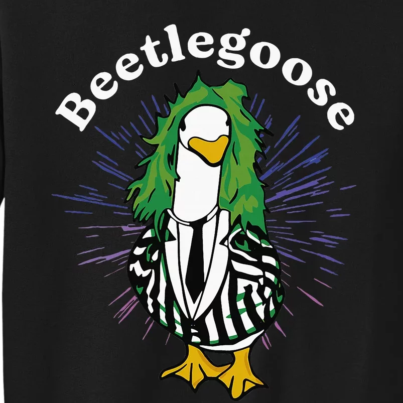 Beetlegoose Funny Silly Goose Spooky Tall Sweatshirt