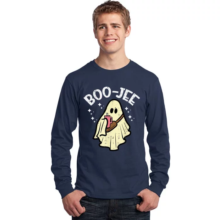 Boojee Funny Spooky Season Retro Halloween Costume Ghost Tall Long Sleeve T-Shirt