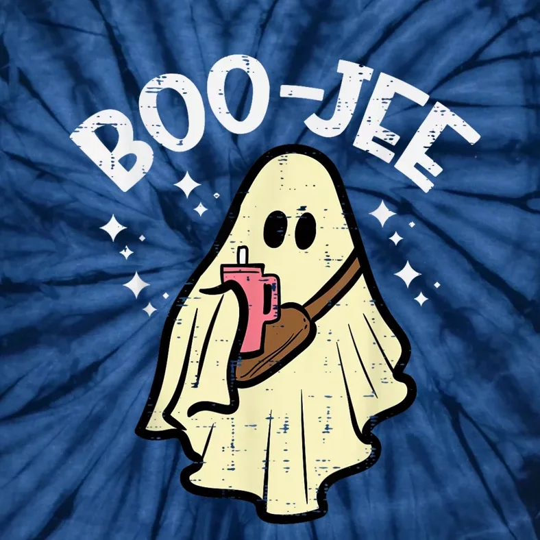 Boojee Funny Spooky Season Retro Halloween Costume Ghost Tie-Dye T-Shirt