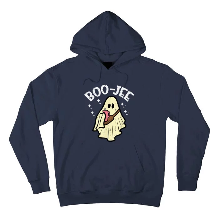 Boojee Funny Spooky Season Retro Halloween Costume Ghost Tall Hoodie