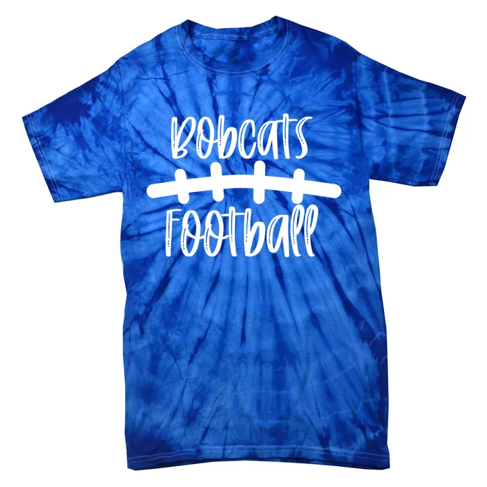 Bobcat Football School Spirit Team Mascot Game Night Gift Tie-Dye T-Shirt