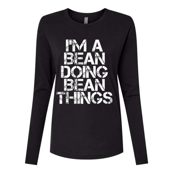 Bean Funny Surname Family Tree Birthday Reunion Gift Idea Womens Cotton Relaxed Long Sleeve T-Shirt