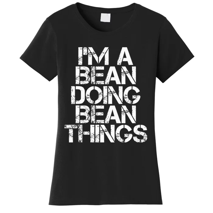 Bean Funny Surname Family Tree Birthday Reunion Gift Idea Women's T-Shirt