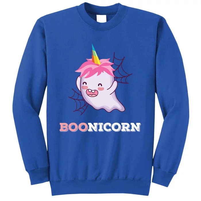 Boonicorn Funny Spooky Boo Ghost Unicorn Halloween Costume Meaningful Gift Tall Sweatshirt